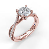 18Kt Rose Gold Bridal Engagement Rings