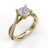 18Kt Yellow Gold Bridal Engagement Rings