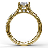 18Kt Yellow Gold Bridal Engagement Rings