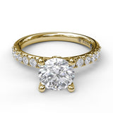 18Kt Yellow Gold Bridal Engagement Rings