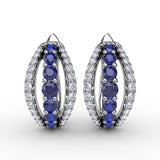 14Kt White Gold Color Fashion Earrings