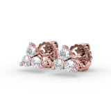 14Kt Rose Gold Diamond Fashion Earrings