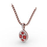 14Kt Rose Gold  Color Fashion Pendants