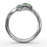 14Kt White Gold Color Fashion Fashion Rings