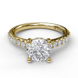 14Kt Yellow Gold Bridal Engagement Rings