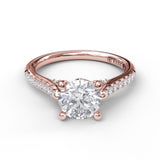 18Kt Rose Gold Bridal Engagement Rings