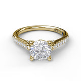 18Kt Yellow Gold Bridal Engagement Rings