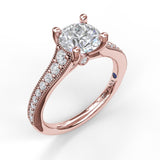 14Kt Rose Gold Bridal Engagement Rings