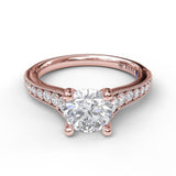 14Kt Rose Gold Bridal Engagement Rings