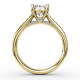 14Kt Yellow Gold Bridal Engagement Rings