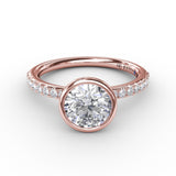 18Kt Rose Gold Bridal Engagement Rings