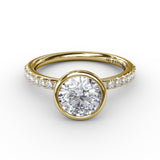 18Kt Yellow Gold Bridal Engagement Rings