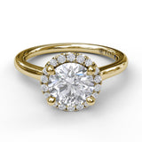 18Kt Yellow Gold Bridal Engagement Rings