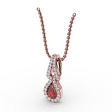 14Kt Rose Gold  Color Fashion Pendants
