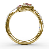 14Kt Yellow Gold Color Fashion Fashion Rings