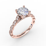 18Kt Rose Gold Bridal Engagement Rings