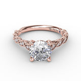 18Kt Rose Gold Bridal Engagement Rings