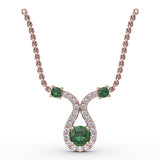 Full of Life Emerald and Diamond Pendant