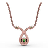 14Kt Rose Gold  Color Fashion Pendants