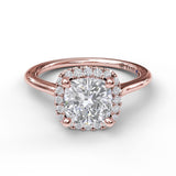 18Kt Rose Gold Bridal Engagement Rings