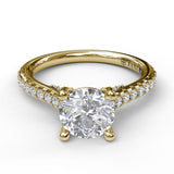 14Kt Yellow Gold Bridal Engagement Rings