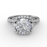 14Kt White Gold Bridal Engagement Rings