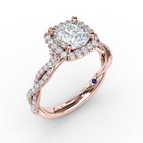 18Kt Rose Gold Bridal Engagement Rings