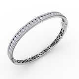 14Kt White Gold Color Fashion Bangles