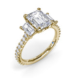 18Kt Yellow Gold Bridal  Engagement Rings