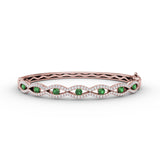 14Kt Rose Gold Color Fashion Bangles