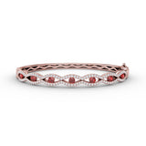 14Kt Rose Gold Color Fashion Bangles