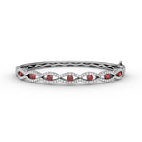 14Kt White Gold Color Fashion Bangles