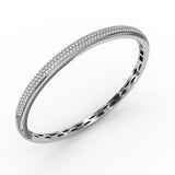 14Kt White Gold Color Fashion Bangles