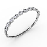 14Kt White Gold Color Fashion Bangles