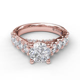 18Kt Rose Gold Bridal Engagement Rings