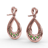 14Kt Rose Gold Color Fashion Earrings