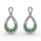 14Kt White Gold Color Fashion Earrings