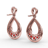 14Kt Rose Gold Color Fashion Earrings