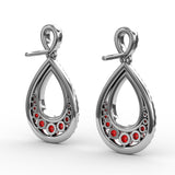 14Kt White Gold Color Fashion Earrings