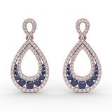 14Kt Rose Gold Color Fashion Earrings