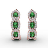 14Kt Rose Gold Color Fashion Earrings