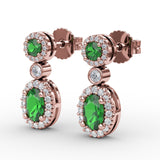 14Kt Rose Gold Color Fashion Earrings