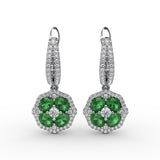 14Kt White Gold Color Fashion Earrings