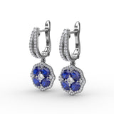 14Kt White Gold Color Fashion Earrings