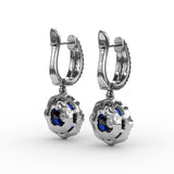 14Kt White Gold Color Fashion Earrings