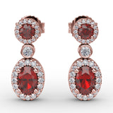 14Kt Rose Gold Color Fashion Earrings