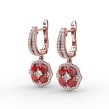 14Kt Rose Gold Color Fashion Earrings