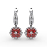 14Kt White Gold Color Fashion Earrings