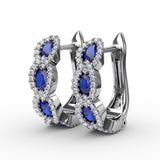 14Kt White Gold Color Fashion Earrings