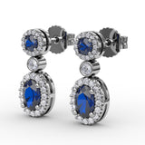 14Kt White Gold Color Fashion Earrings